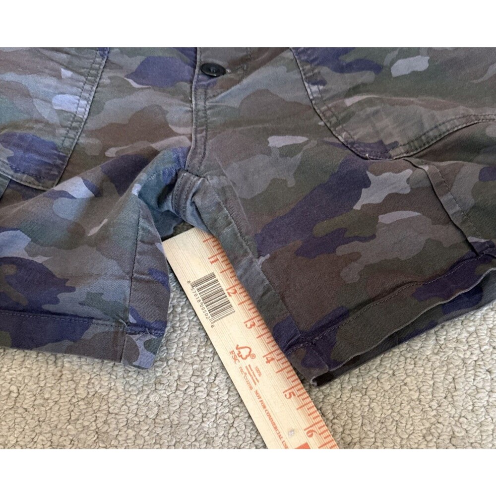 Anthropologie The Wanderer Camo Utility Shorts Button Fly Cotton/Linen Women 30 - Picture 9 of 10